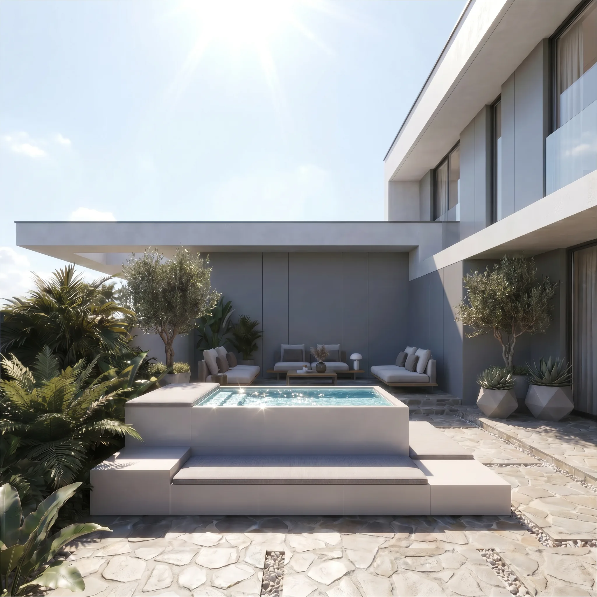 NAUA Deck — Piscina elevada