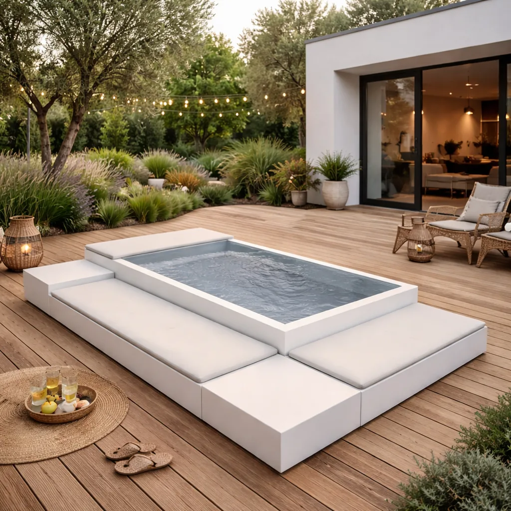 Piscina NAUA Deck en una casa contemporánea